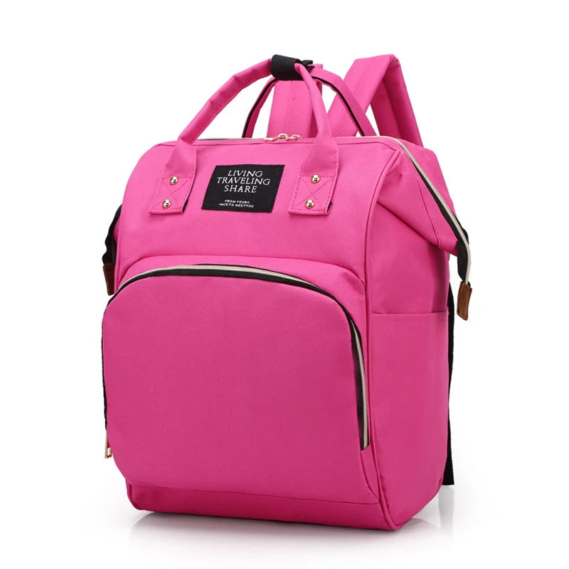 Large Capacity Canvas Mummy Bag Multifunctional Baby Bottle Thermal Insulation Travel Storage Bag Fashion Mummy Bag Hanging Bag