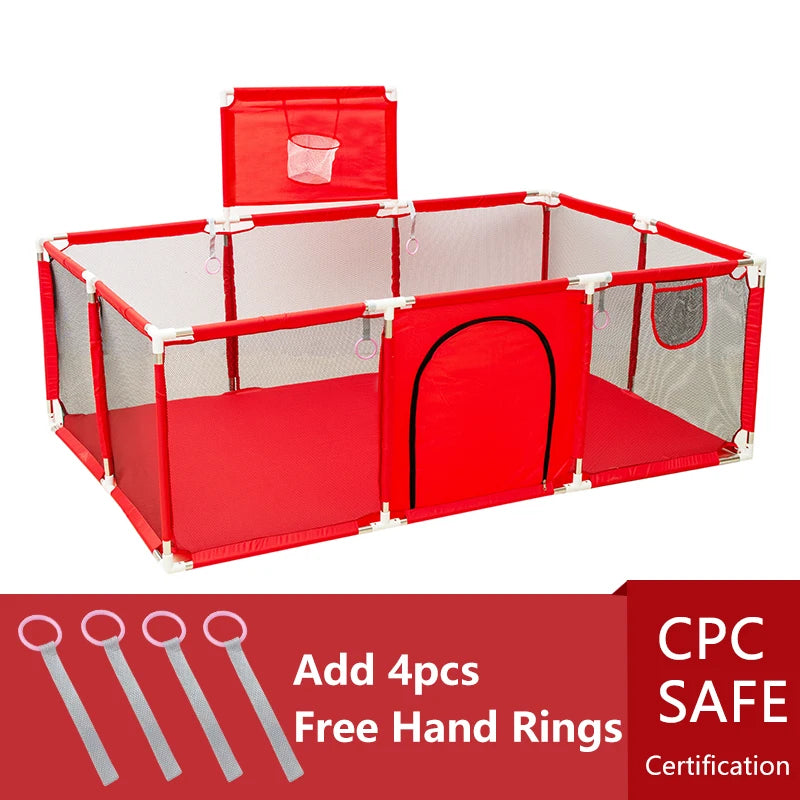 IMBABY Baby Playpen Indoor Baby Playground Park for Baby Corralito Basketball Baby Activity Gym Outdoor Play Groundbox Dry Pool
