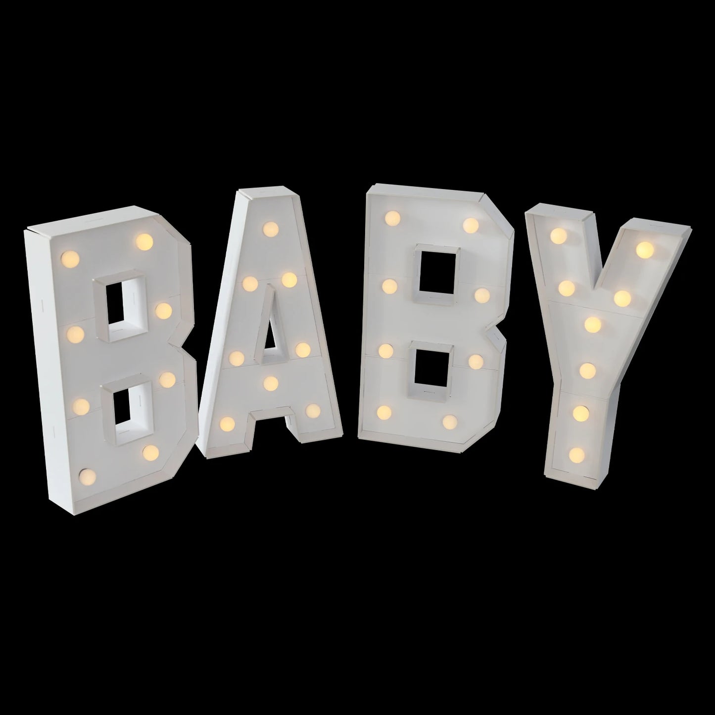 70CM Light Up Letters Party Decoration LED Letter Lights LED Letter Light For Baby Birthdays, Baby Showers, New Year