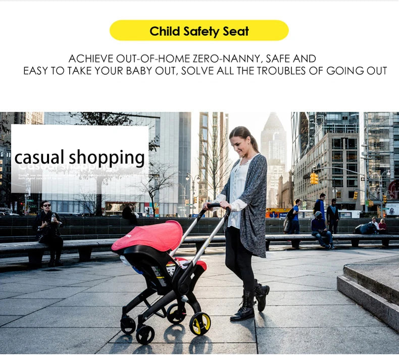 Compact Baby Stroller 2-in-1 Foldable Portable Pram with Car Seat Lightweight Buggy New Model Travel Carriage Bestselling