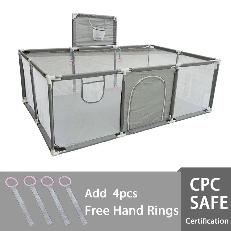 IMBABY Baby Playpen Indoor Baby Playground Park for Baby Corralito Basketball Baby Activity Gym Outdoor Play Groundbox Dry Pool