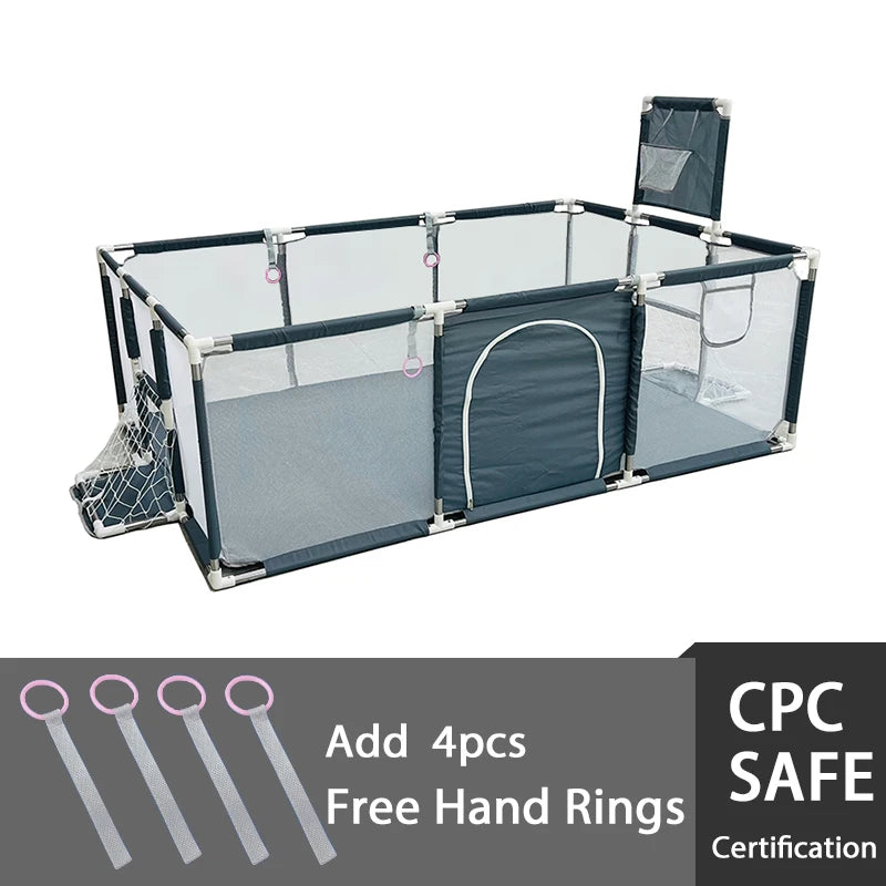 IMBABY Baby Playpen Indoor Baby Playground Park for Baby Corralito Basketball Baby Activity Gym Outdoor Play Groundbox Dry Pool