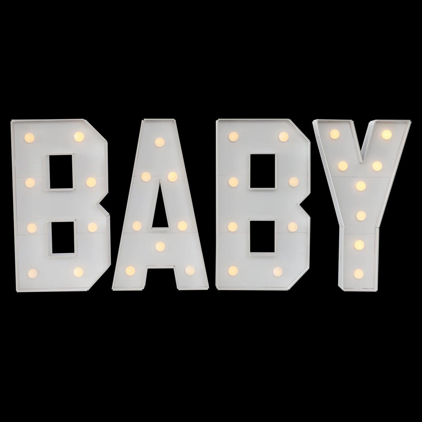 70CM Light Up Letters Party Decoration LED Letter Lights LED Letter Light For Baby Birthdays, Baby Showers, New Year