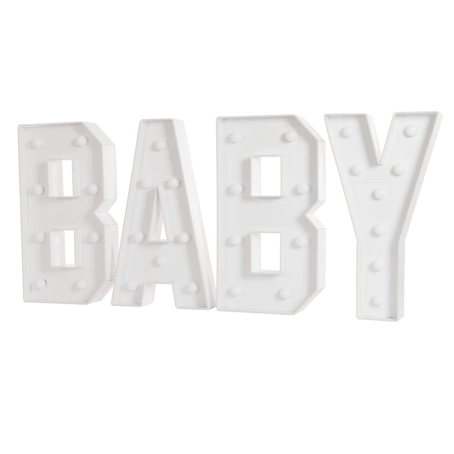 70CM Light Up Letters Party Decoration LED Letter Lights LED Letter Light For Baby Birthdays, Baby Showers, New Year