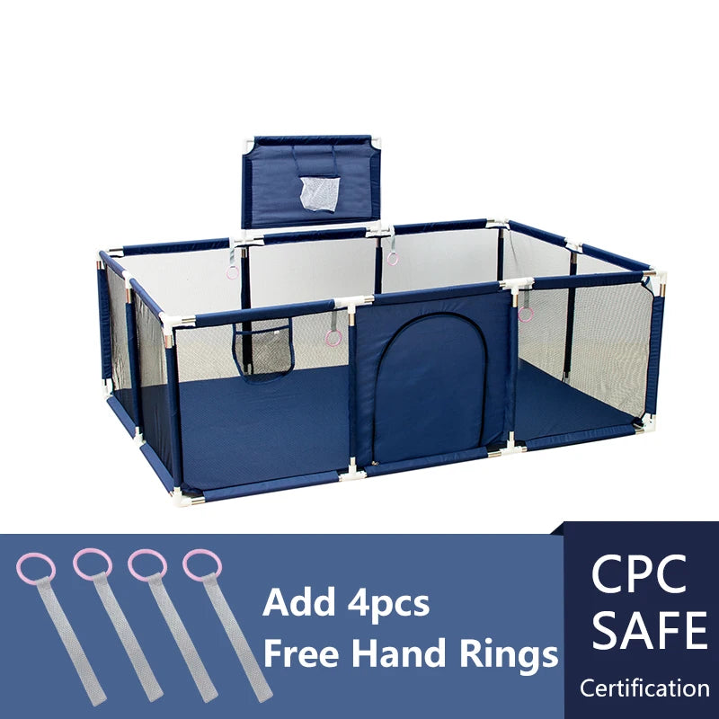 IMBABY Baby Playpen Indoor Baby Playground Park for Baby Corralito Basketball Baby Activity Gym Outdoor Play Groundbox Dry Pool