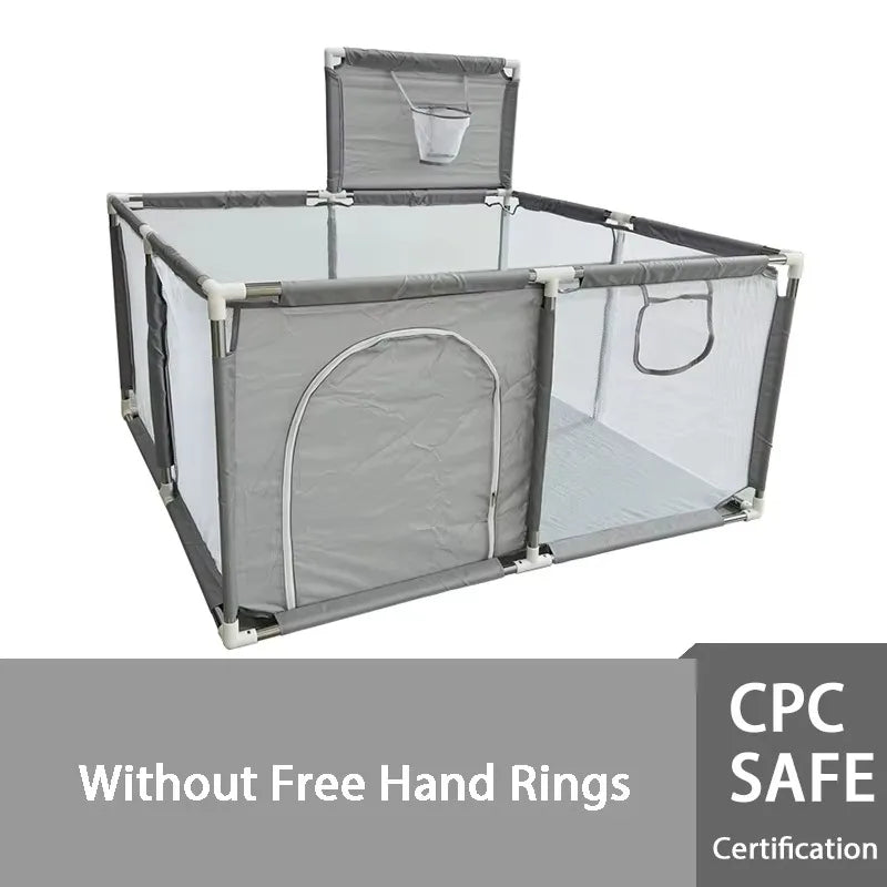Playpens for Baby with Pull Rings Indoor Baby Playground Kids Balls Pool  Activity Fence Baby Games Park Child Safety Barrier