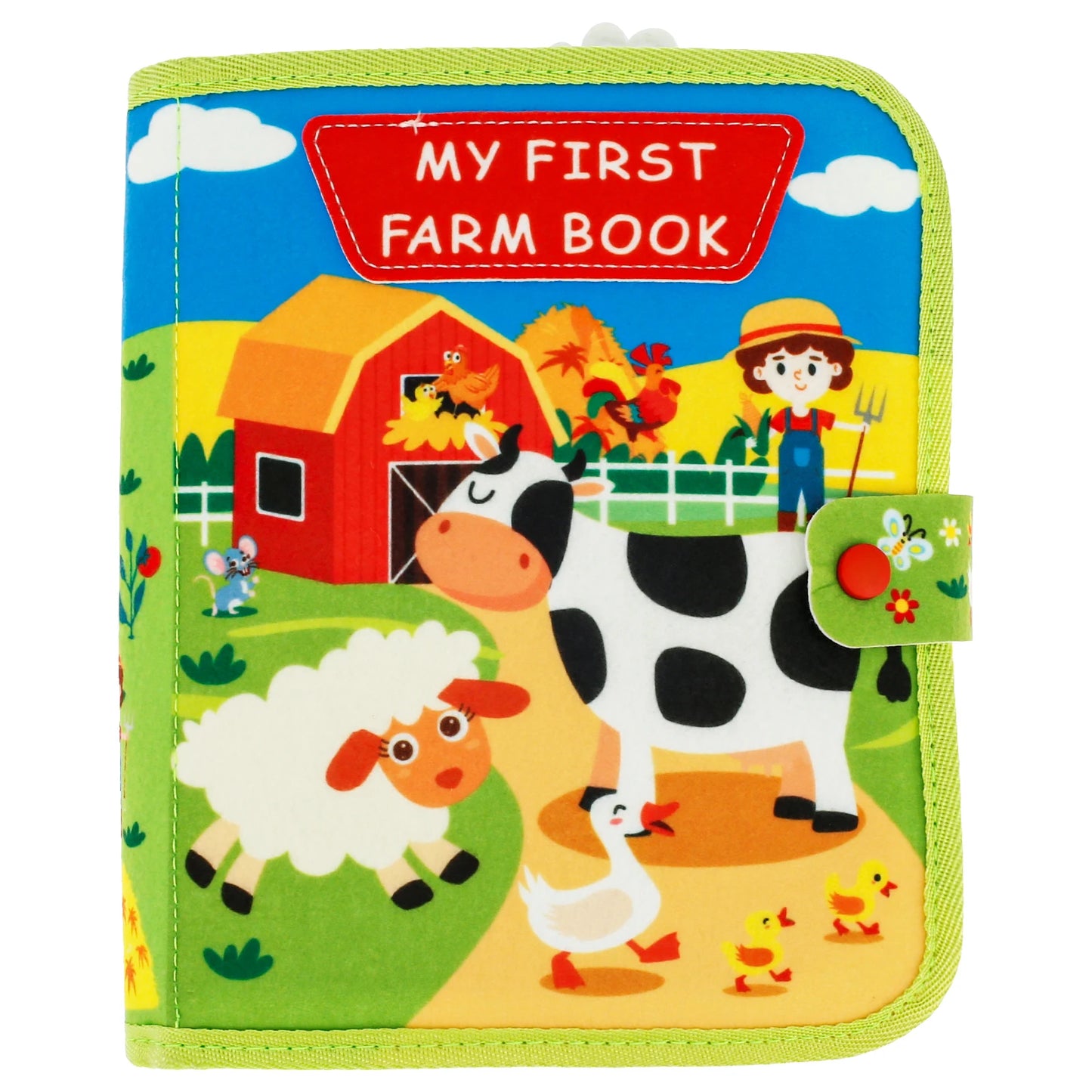 Toddlers Montessori Toys Busy Board Farm Animal Scene Storytelling Activity Toy Quiet Book Felt Activity Educational Sensory Toy