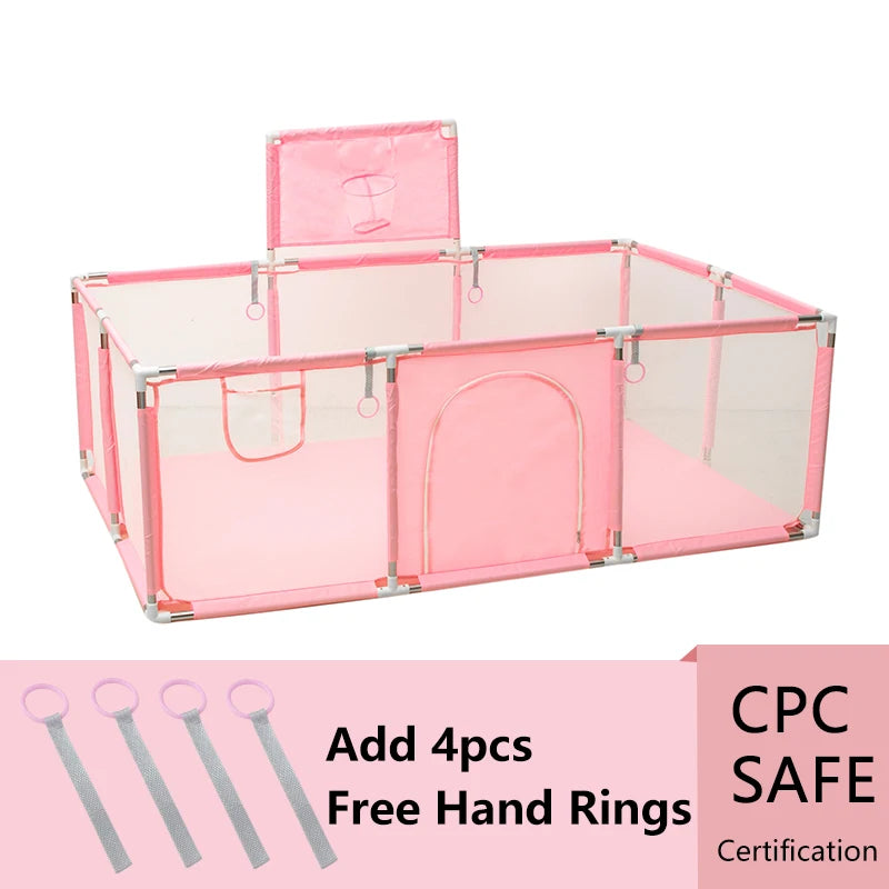 IMBABY Baby Playpen Indoor Baby Playground Park for Baby Corralito Basketball Baby Activity Gym Outdoor Play Groundbox Dry Pool