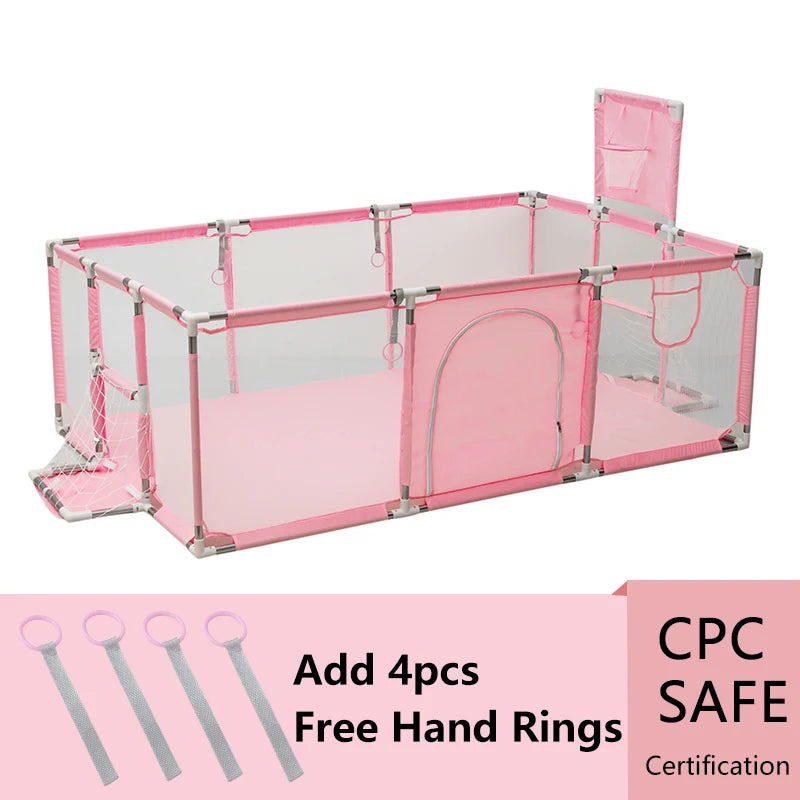 IMBABY Baby Playpen Indoor Baby Playground Park for Baby Corralito Basketball Baby Activity Gym Outdoor Play Groundbox Dry Pool
