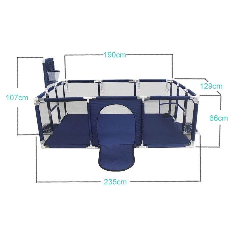 IMBABY Baby Playpen Indoor Baby Playground Park for Baby Corralito Basketball Baby Activity Gym Outdoor Play Groundbox Dry Pool