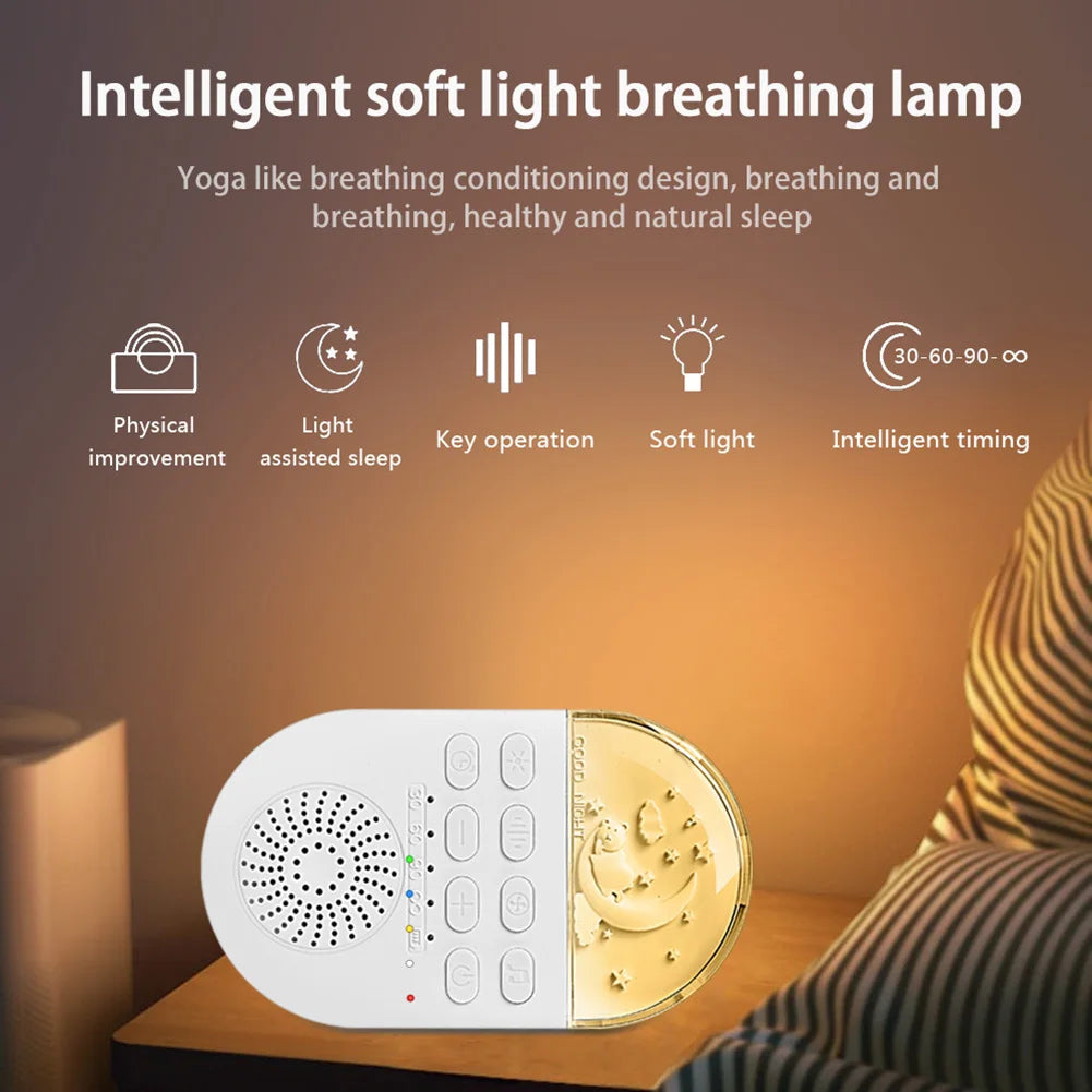 Baby Sleep Machine Portable Baby Sleep Sound Player 24 Soothing Sounds Sleeping Relaxation Rechargeable for Home Travel