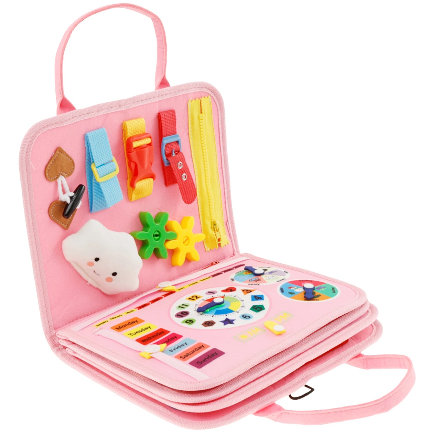 Toddlers Montessori Toys Busy Board Farm Animal Scene Storytelling Activity Toy Quiet Book Felt Activity Educational Sensory Toy
