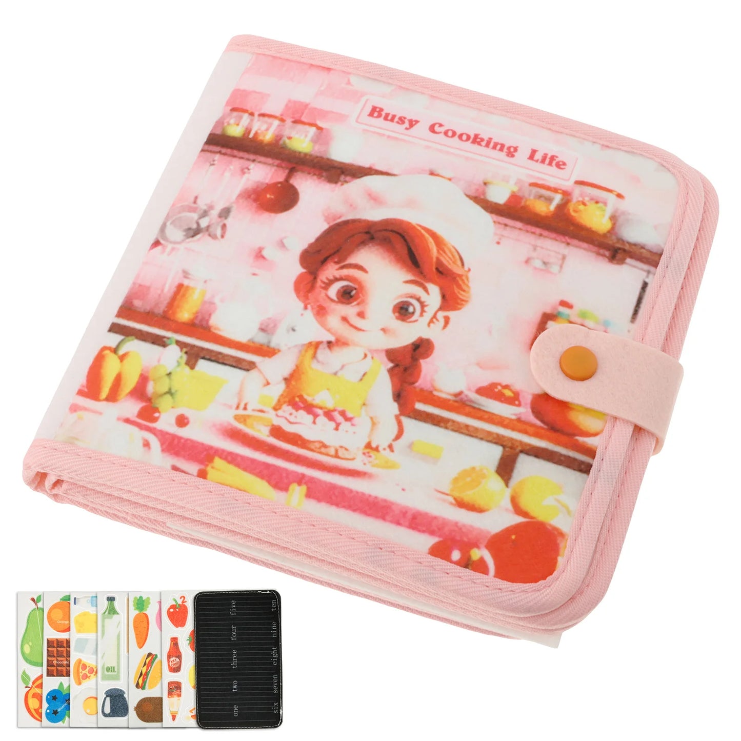 Toddlers Montessori Toys Busy Board Farm Animal Scene Storytelling Activity Toy Quiet Book Felt Activity Educational Sensory Toy