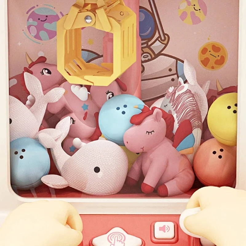 Children's Claw Machine - Creative claw game with music and lights, claw machine with colorful plush toy prizes, is the ideal ha