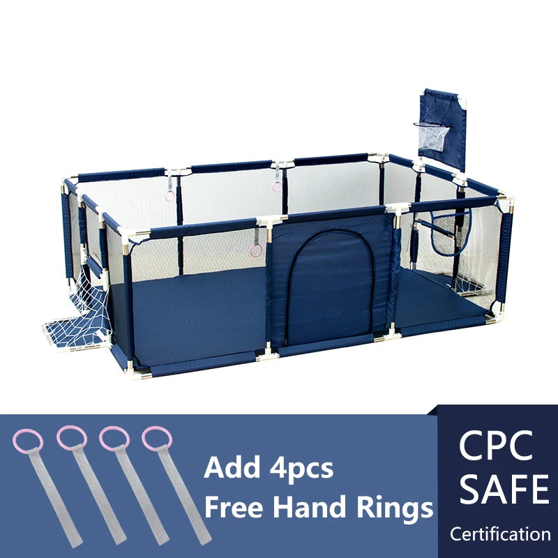 IMBABY Baby Playpen Indoor Baby Playground Park for Baby Corralito Basketball Baby Activity Gym Outdoor Play Groundbox Dry Pool