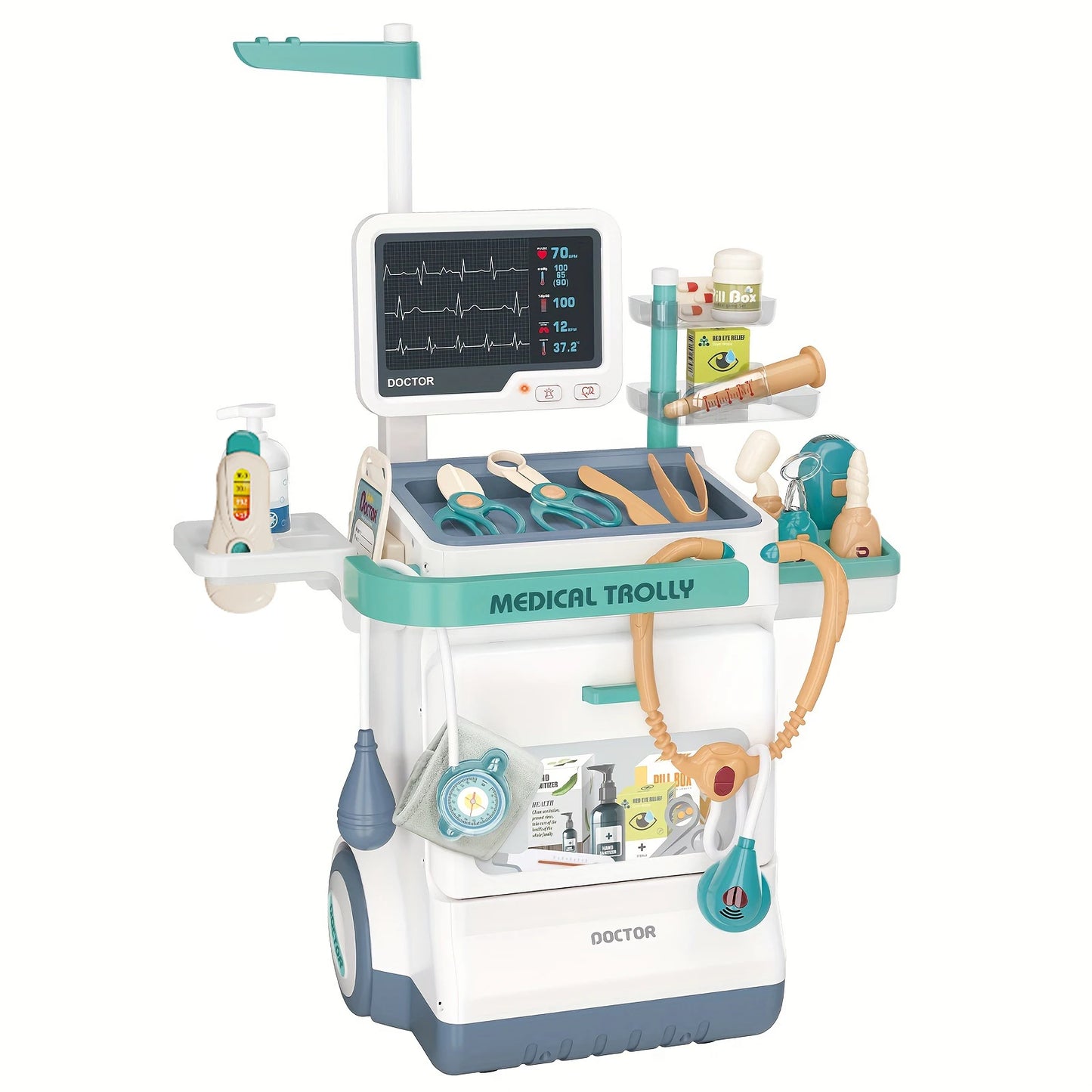 Children's Doctor Toy Set Role-Playing Injection and Stethoscope Simulation for Medical Play Birthday Gift for Boys and Girls
