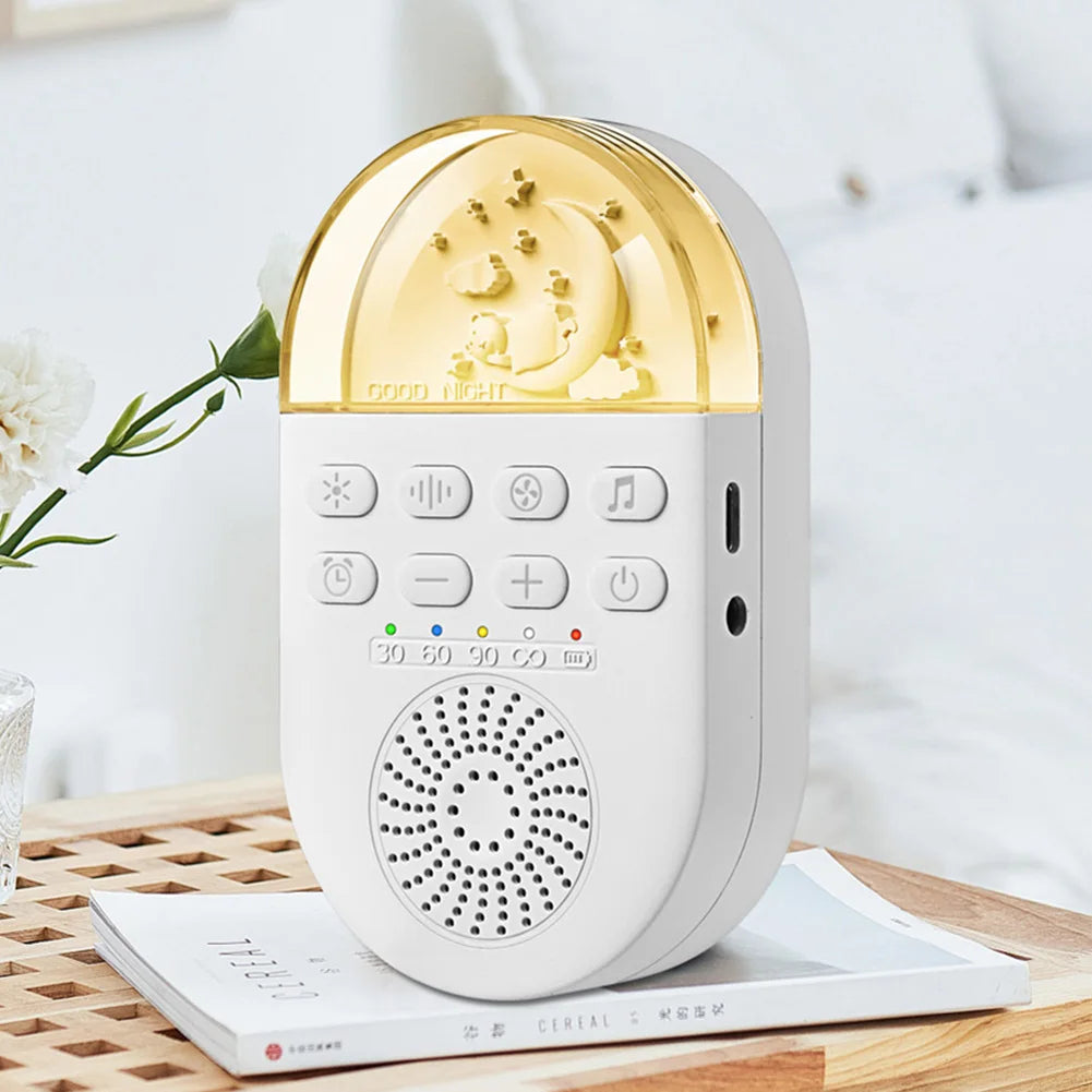 Baby Sleep Machine Portable Baby Sleep Sound Player 24 Soothing Sounds Sleeping Relaxation Rechargeable for Home Travel