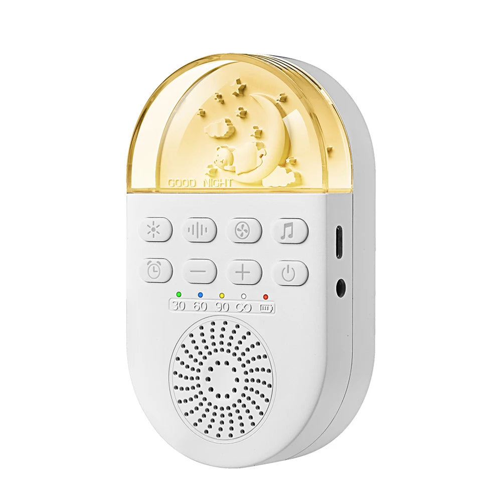 Baby Sleep Machine Portable Baby Sleep Sound Player 24 Soothing Sounds Sleeping Relaxation Rechargeable for Home Travel
