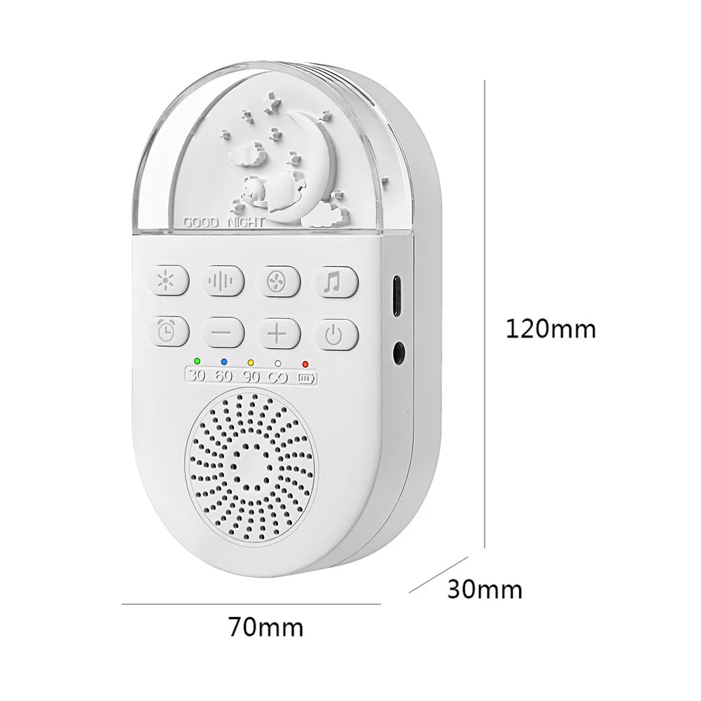 Baby Sleep Machine Portable Baby Sleep Sound Player 24 Soothing Sounds Sleeping Relaxation Rechargeable for Home Travel