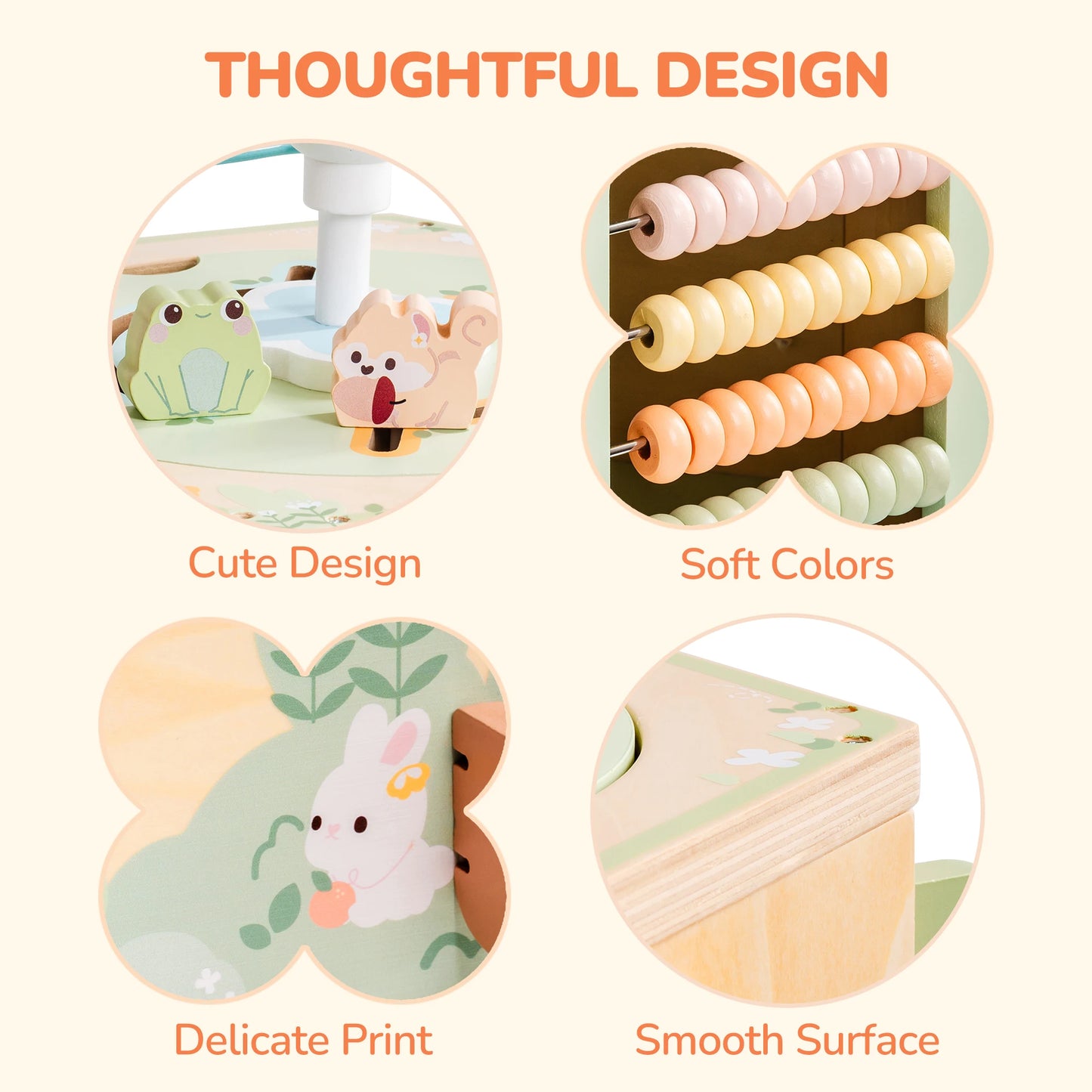 Robotime 13 in 1 and 9 in 1 Montessori Baby Activity Cube Baby Play Cube Toy with Educational Features Gift for Boys Girls 1 +