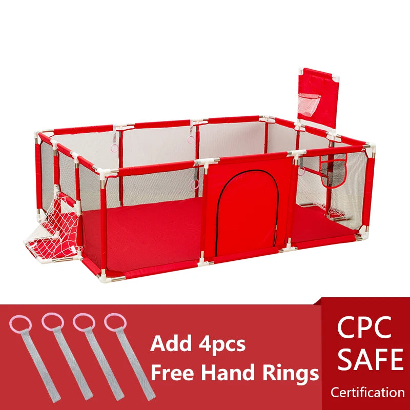 IMBABY Baby Playpen Indoor Baby Playground Park for Baby Corralito Basketball Baby Activity Gym Outdoor Play Groundbox Dry Pool