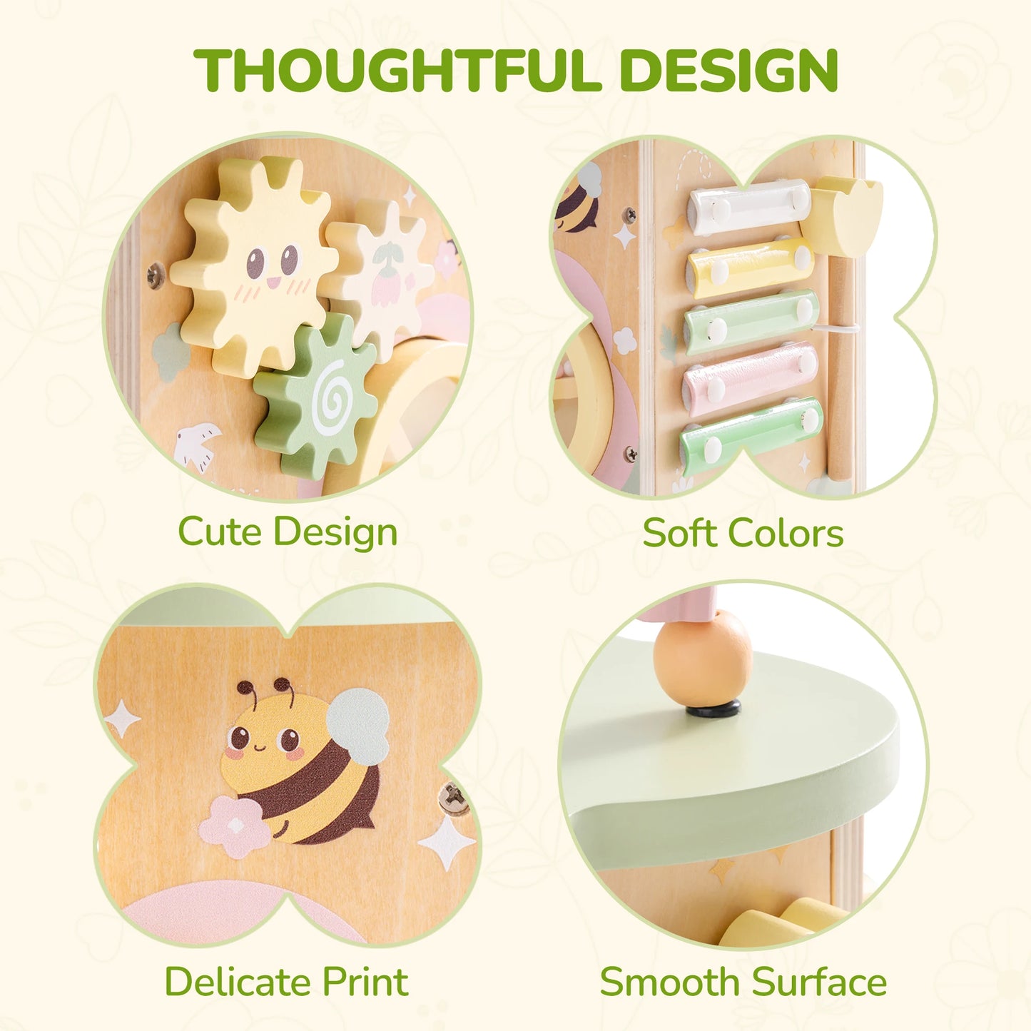 Robotime 13 in 1 and 9 in 1 Montessori Baby Activity Cube Baby Play Cube Toy with Educational Features Gift for Boys Girls 1 +