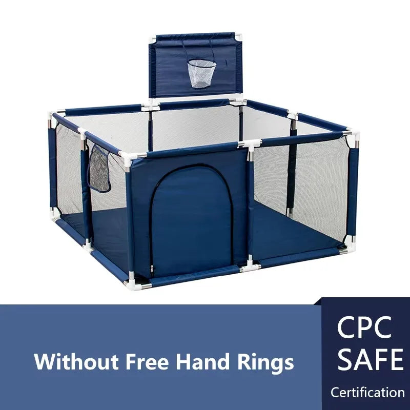 Playpens for Baby with Pull Rings Indoor Baby Playground Kids Balls Pool  Activity Fence Baby Games Park Child Safety Barrier