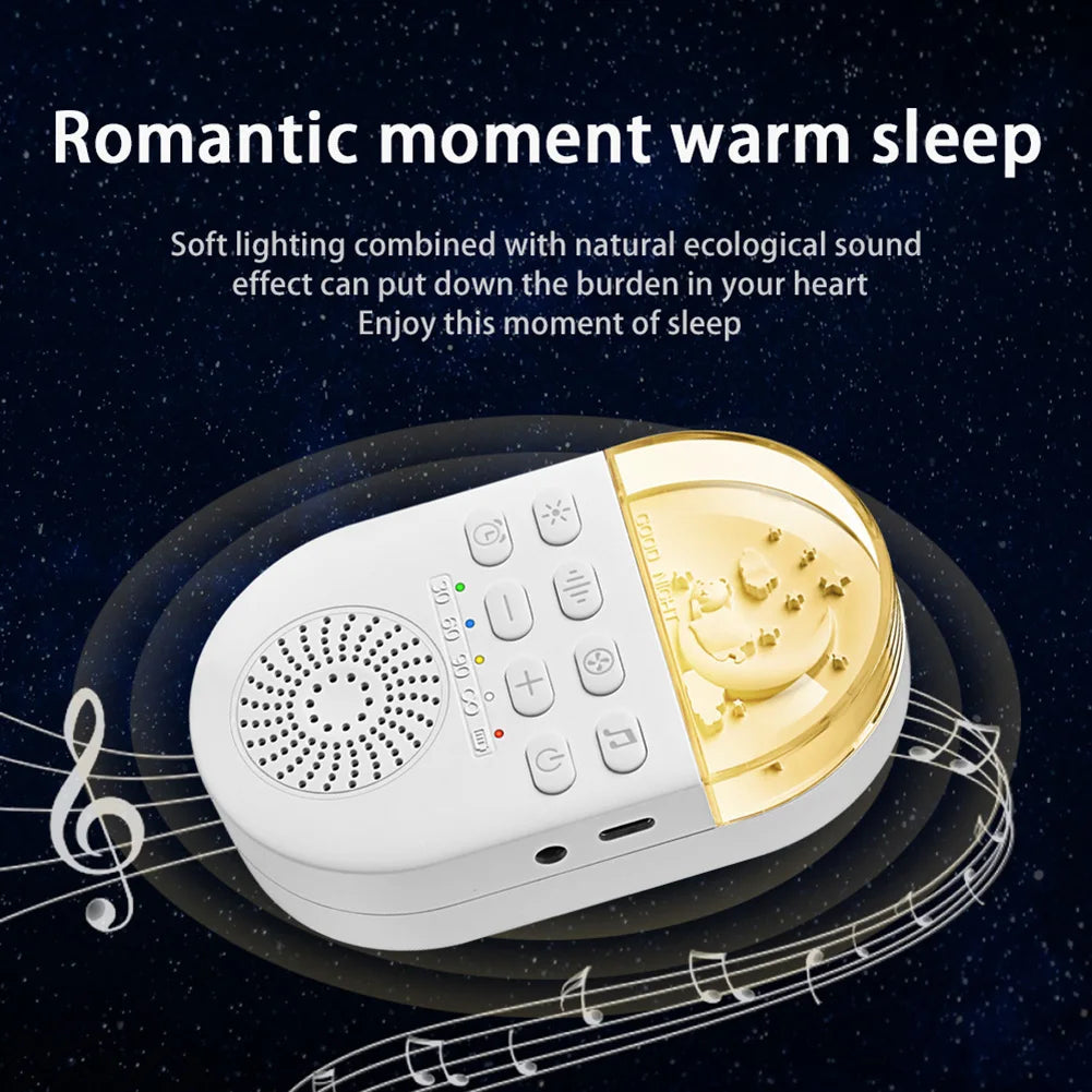 Baby Sleep Machine Portable Baby Sleep Sound Player 24 Soothing Sounds Sleeping Relaxation Rechargeable for Home Travel